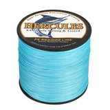 1000M 1094Yds Blue 10lb-420lb HERCULES PE Braided Fishing Line 12 Strands