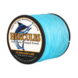 1000M 1094Yds Blue 10lb-420lb HERCULES PE Braided Fishing Line 12 Strands