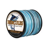 1000M 1094Yds Camo Blue 10lb-420lb HERCULES PE Braided Fishing Line 12 Strands