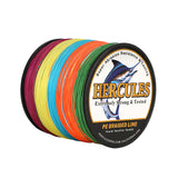 2000M 2187Yds Multicolor 10lb-250lb HERCULES PE Braided Fishing Line 12 Strands