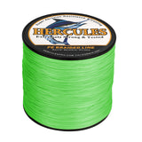 500M 547Yds Fluo Green 10lb-420lb HERCULES PE geflochtene Angelschnur 12 Stränge