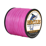 1000M 1094Yds Pink 10lb-420lb HERCULES PE Braided Fishing Line 12 Strands