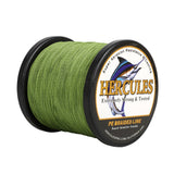 500M 547Yds Army Green 6lb-100lb HERCULES PE geflochtene Angelschnur 4 Stränge