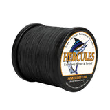 500M 547Yds Black 6lb-100lb HERCULES PE Braided Fishing Line 4 Strands