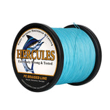 1000M 1094Yds Blue 10lb-420lb HERCULES PE Braided Fishing Line 12 Strands