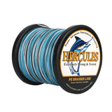 1000M 1094Yds Camo Blue 10lb-420lb HERCULES PE Braided Fishing Line 12 Strands