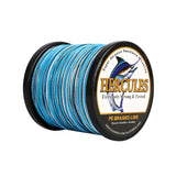 500M 547Yds Camo Blue 6lb-100lb HERCULES PE geflochtene Angelschnur 4 Stränge