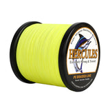 500M 547Yds Fluo Yellow 6lb-100lb HERCULES PE geflochtene Angelschnur 4 Stränge