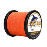 500M 547Yds Orange 6lb-100lb HERCULES PE geflochtene Angelschnur 4 Stränge