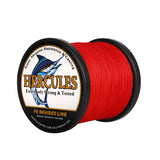 1000M 1094Yds Red 10lb-420lb HERCULES PE Braided Fishing Line 12 Strands