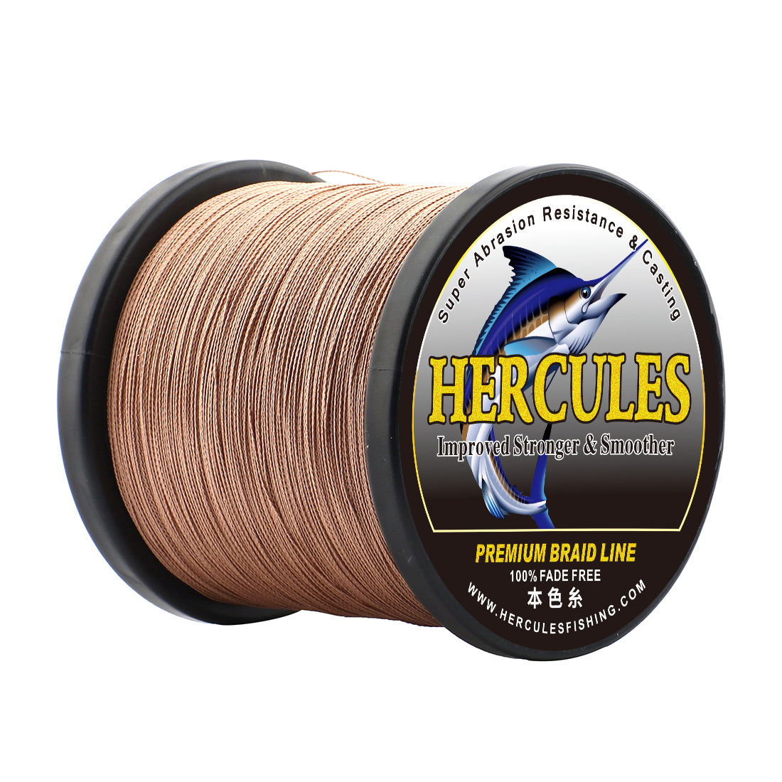 HERCULES Brown fade free fishing line 4 Strands 6LB-100LB PE Braided Fishing Line