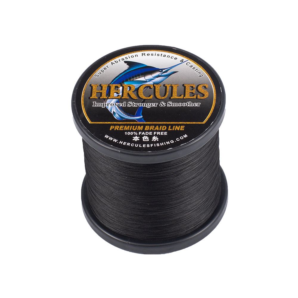 HERCULES Black Fade Free Fishing Line 8 Strands 10LB-120LB PE Braided Fishing Line