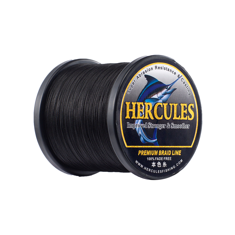 HERCULES Black Fade Free Fishing Line 8 Strands 10LB-120LB PE Braided Fishing Line