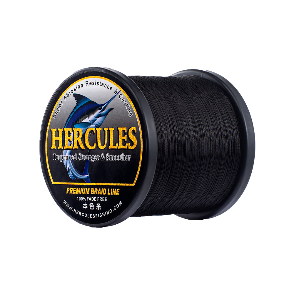 HERCULES Black Fade Free Fishing Line 8 Strands 10LB-120LB PE Braided Fishing Line