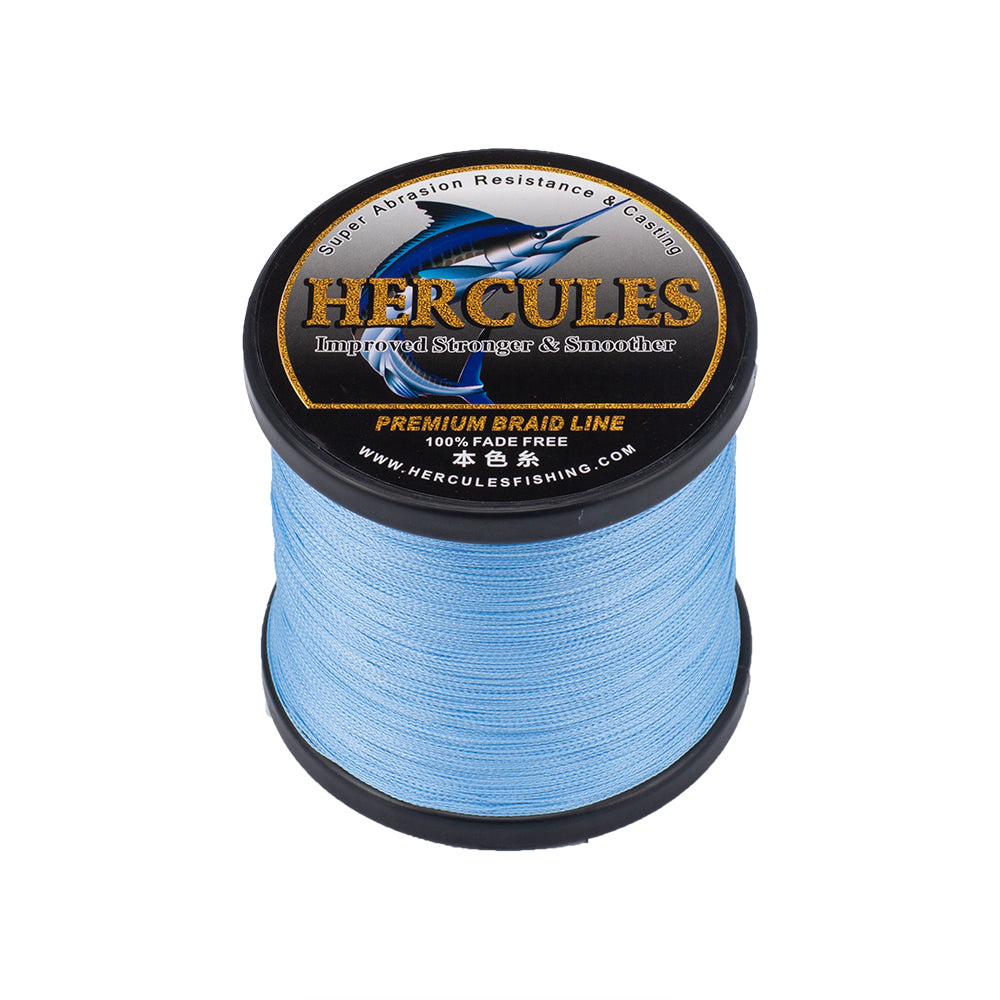 HERCULES Blue fade free fishing line 4 Strands 6LB-100LB PE Braided Fishing Line