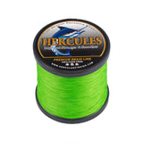 HERCULES Fluo Green fade free fishing line 4 Strands 6LB-100LB PE Braided Fishing Line