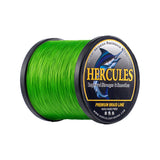 HERCULES Fluo Green fade free fishing line 4 Strands 6LB-100LB PE Braided Fishing Line