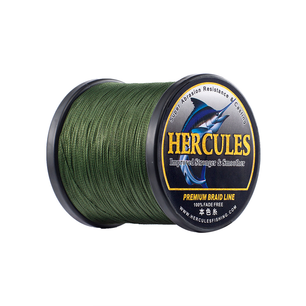 HERCULES Green fade free fishing line 4 Strands 6LB-100LB PE Braided Fishing Line