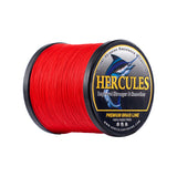 HERCULES Red fade free fishing line 4 Strands 6LB-100LB PE Braided Fishing Line