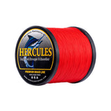 HERCULES Red fade free fishing line 4 Strands 6LB-100LB PE Braided Fishing Line