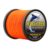HERCULES Orange fade free fishing line 4 Strands 6LB-100LB PE Braided Fishing Line