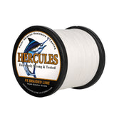 1500M 1640Yds White 10lb-420lb HERCULES PE Braided Fishing Line 12 Strands