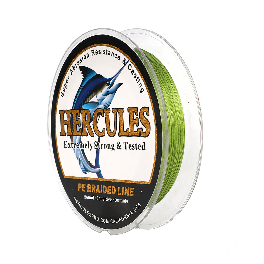 100M 109Yds Army Green 10lb-420lb HERCULES PE Braided Fishing Line 12 Strands