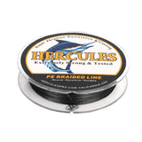 100M 109Yds Black 10lb-420lb HERCULES PE Braided Fishing Line 12 Strands