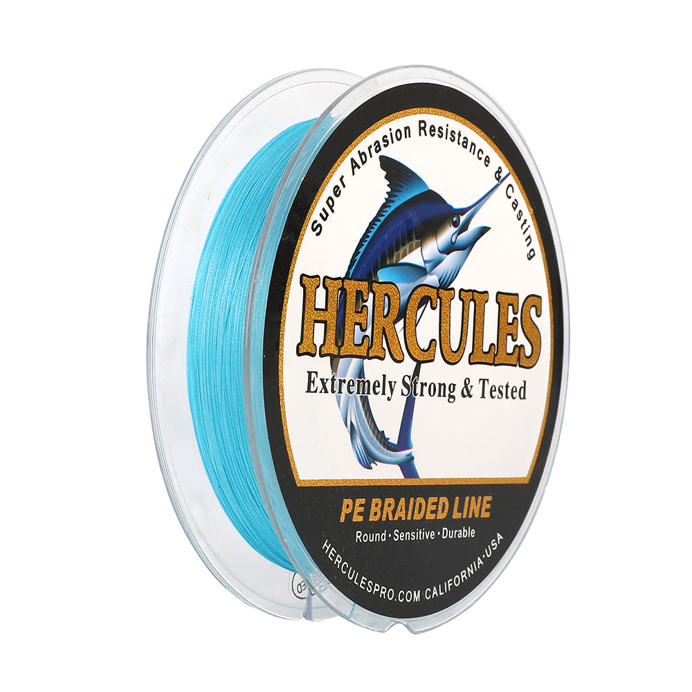 100M 109Yds Blue 10lb-420lb HERCULES PE Braided Fishing Line 12 Strands