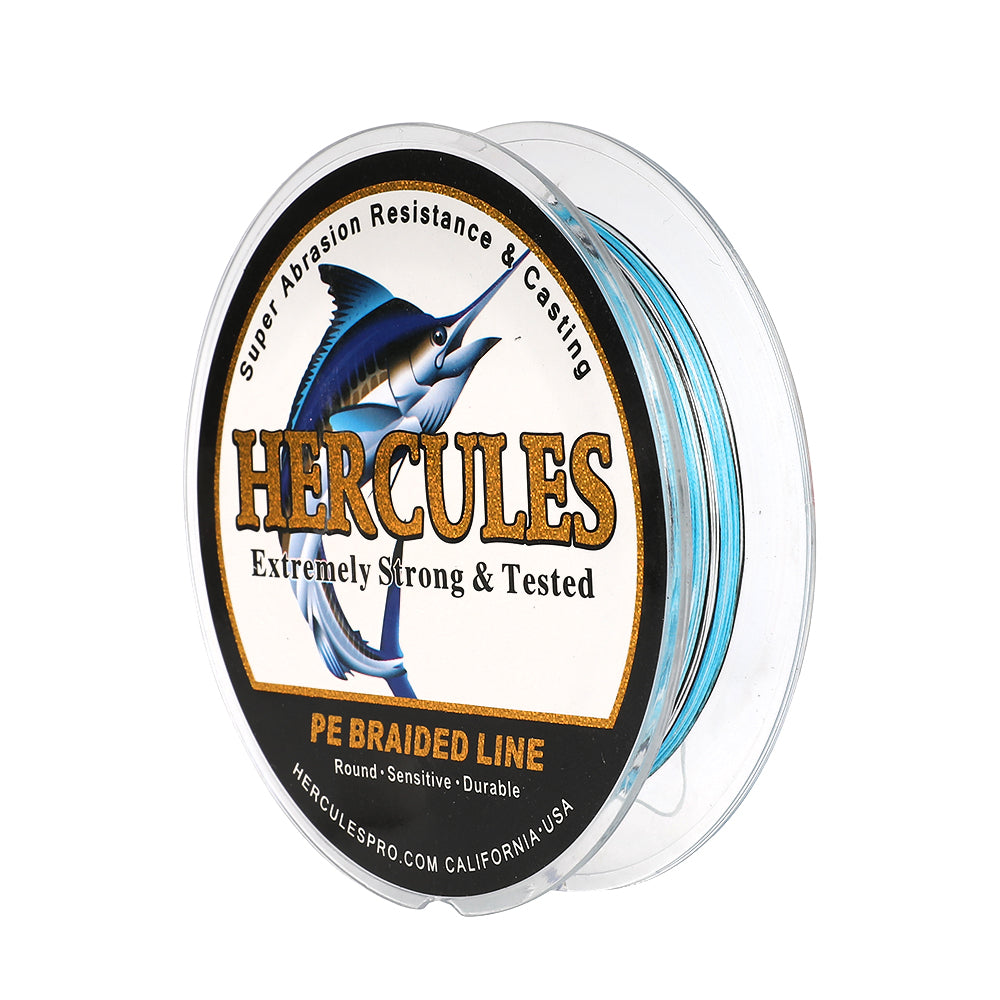 100M 109Yds Camo Blue 10lb-420lb HERCULES PE Braided Fishing Line 12 Strands