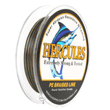 100M 109Yds Camouflage 10lb-420lb HERCULES PE Braided Fishing Line 12 Strands