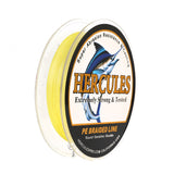100M 109Yds Yellow 10lb-420lb HERCULES PE Braided Fishing Line 12 Strands