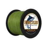 1000M 1094Yds Army Green 10lb-420lb HERCULES PE Braided Fishing Line 12 Strands