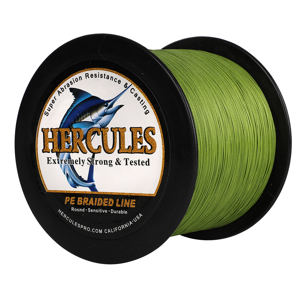 500M 547Yds Army Green 10lb-420lb HERCULES PE Braided Fishing Line 12 Strands