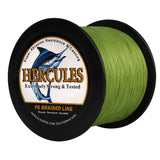500M 547Yds Army Green 10lb-420lb HERCULES PE Braided Fishing Line 12 Strands