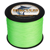 500M 547Yds Fluo Green 10lb-420lb HERCULES PE geflochtene Angelschnur 12 Stränge