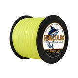 1000M 1094Yds Fluo Yellow 10lb-420lb HERCULES PE Braided Fishing Line 12 Strands