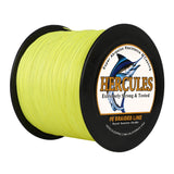 300M 328Yds Fluo Yellow 10lb-420lb HERCULES PE Braided Fishing Line 12 Strands