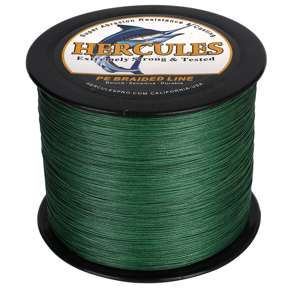 500M 547Yds Grün 10lb-420lb HERCULES PE geflochtene Angelschnur 12 Stränge