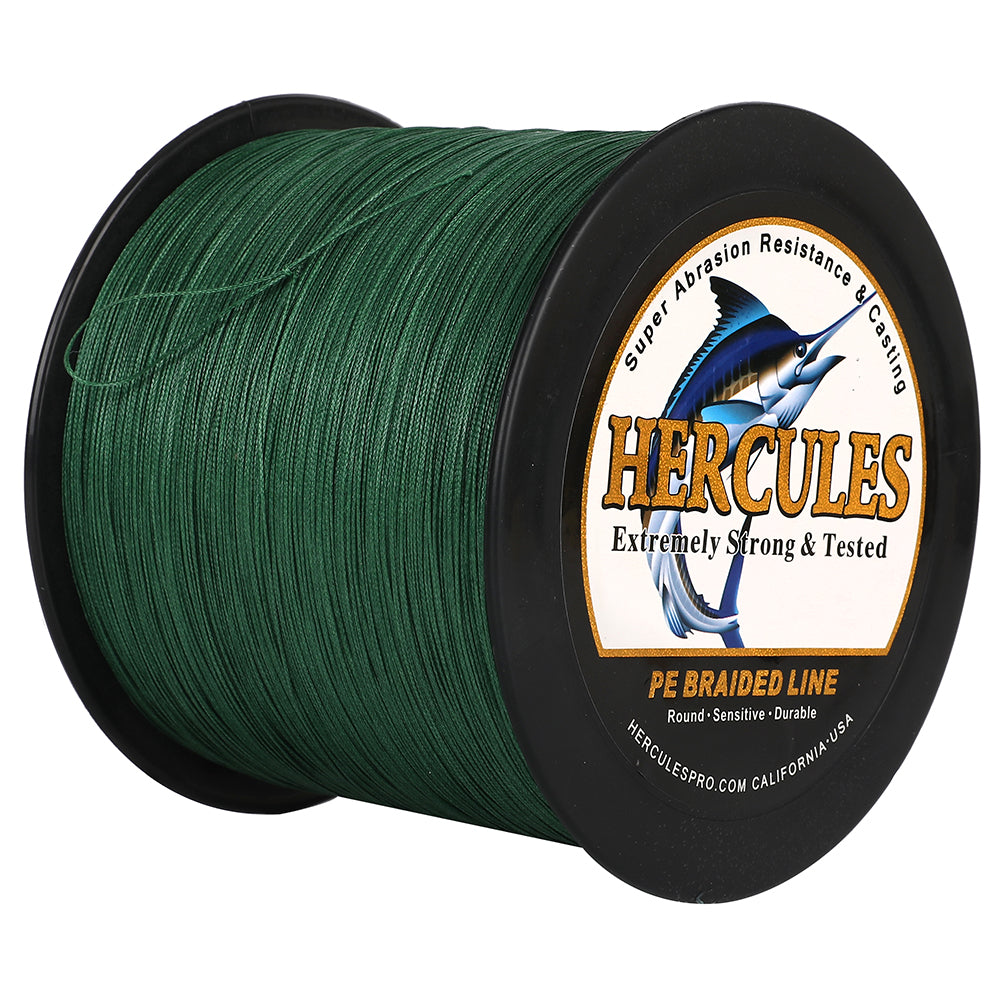 500M 547Yds Grün 10lb-420lb HERCULES PE geflochtene Angelschnur 12 Stränge