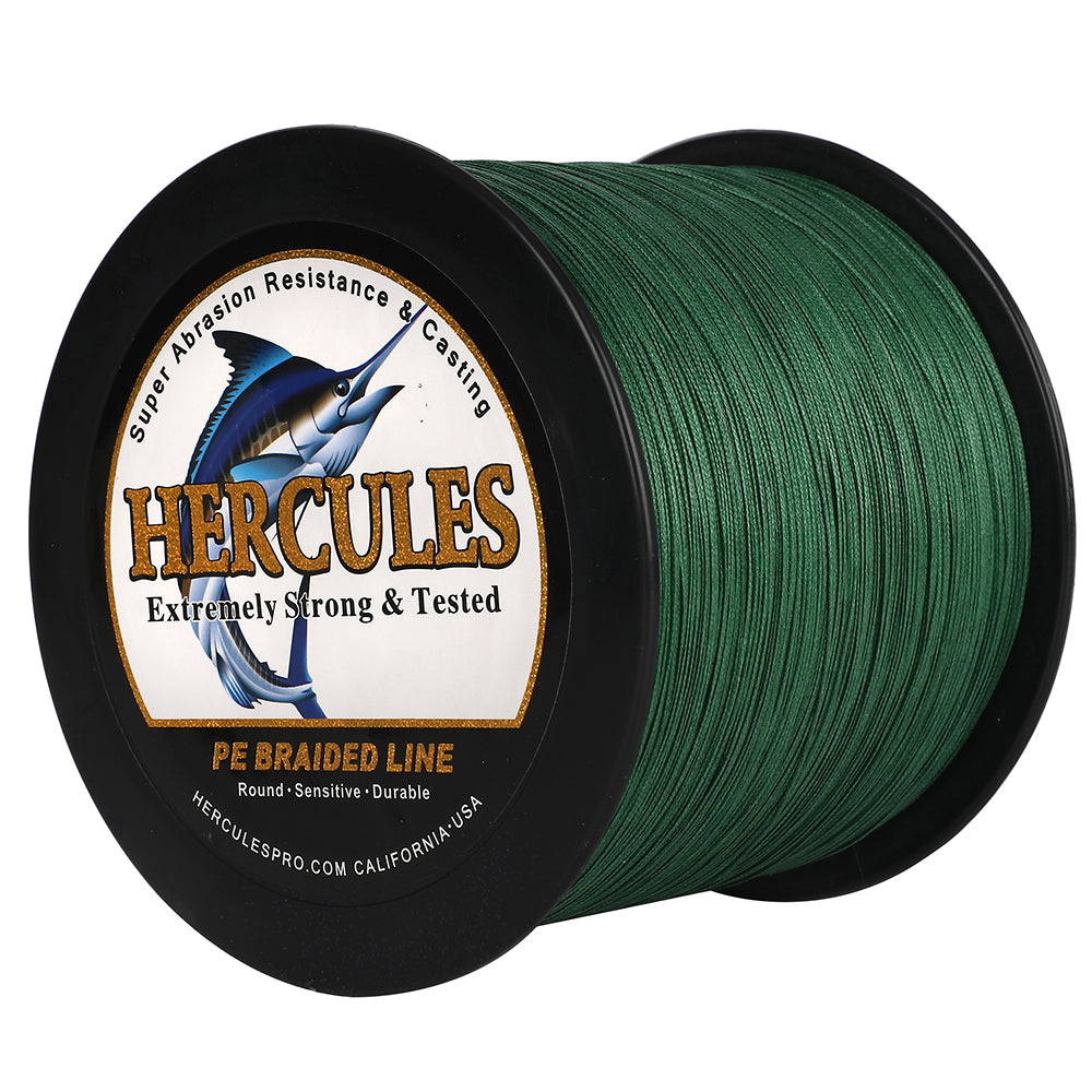 500M 547Yds Grün 10lb-420lb HERCULES PE geflochtene Angelschnur 12 Stränge