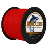 500M 547Yds Red 10lb-420lb HERCULES PE Braided Fishing Line 12 Strands