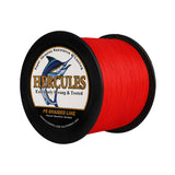 1000M 1094Yds Red 10lb-420lb HERCULES PE Braided Fishing Line 12 Strands
