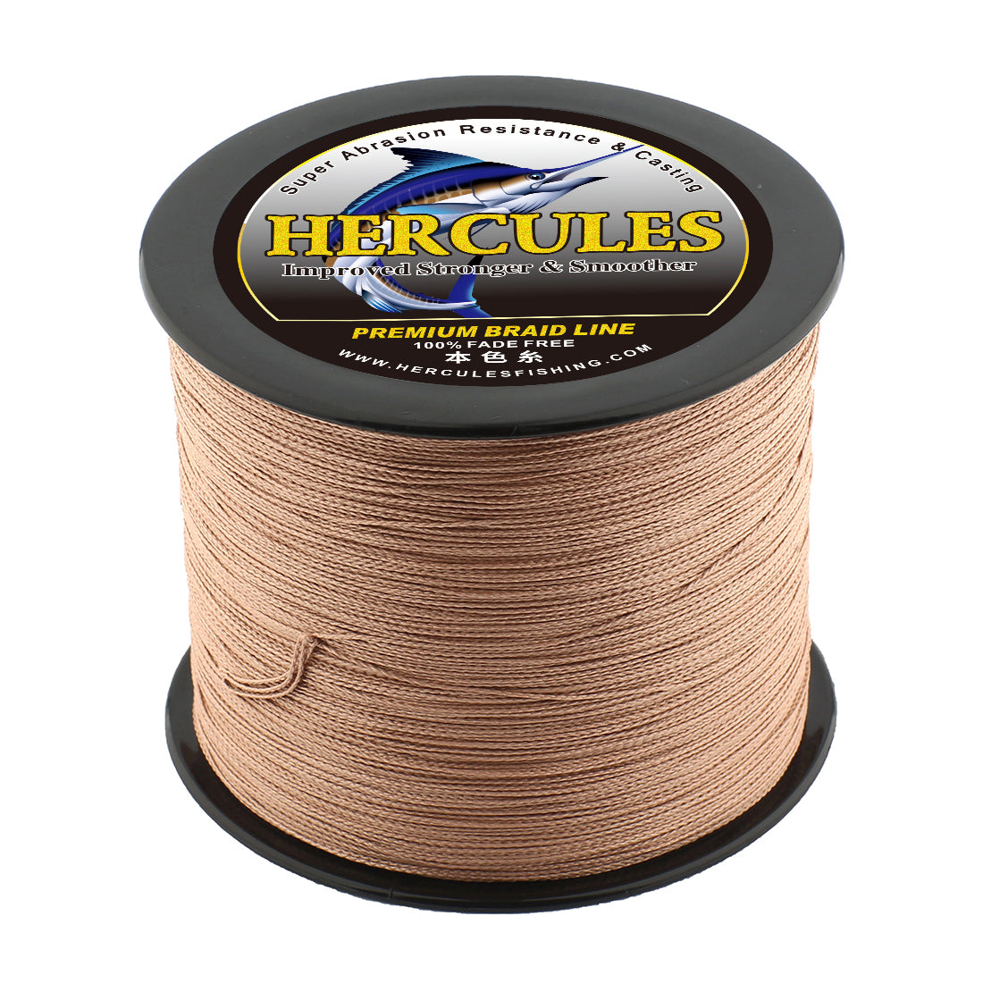HERCULES Brown fade free fishing line 4 Strands 6LB-100LB PE Braided Fishing Line