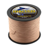 HERCULES Brown fade free fishing line 4 Strands 6LB-100LB PE Braided Fishing Line
