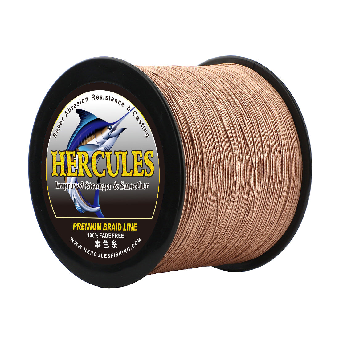 HERCULES Brown fade free fishing line 4 Strands 6LB-100LB PE Braided Fishing Line