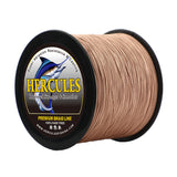 HERCULES Brown fade free fishing line 4 Strands 6LB-100LB PE Braided Fishing Line