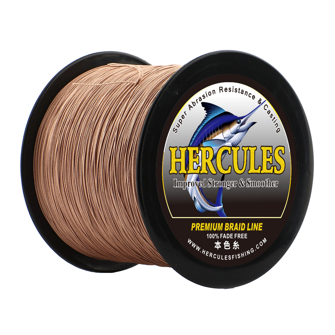 HERCULES Brown Fade Free Fishing Line 8 Strands 10LB-120LB PE Braided Fishing Line