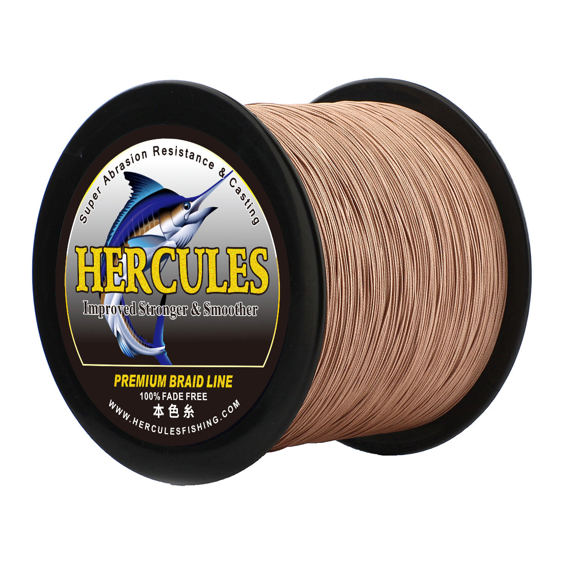 HERCULES Brown Fade Free Fishing Line 8 Strands 10LB-120LB PE Braided Fishing Line