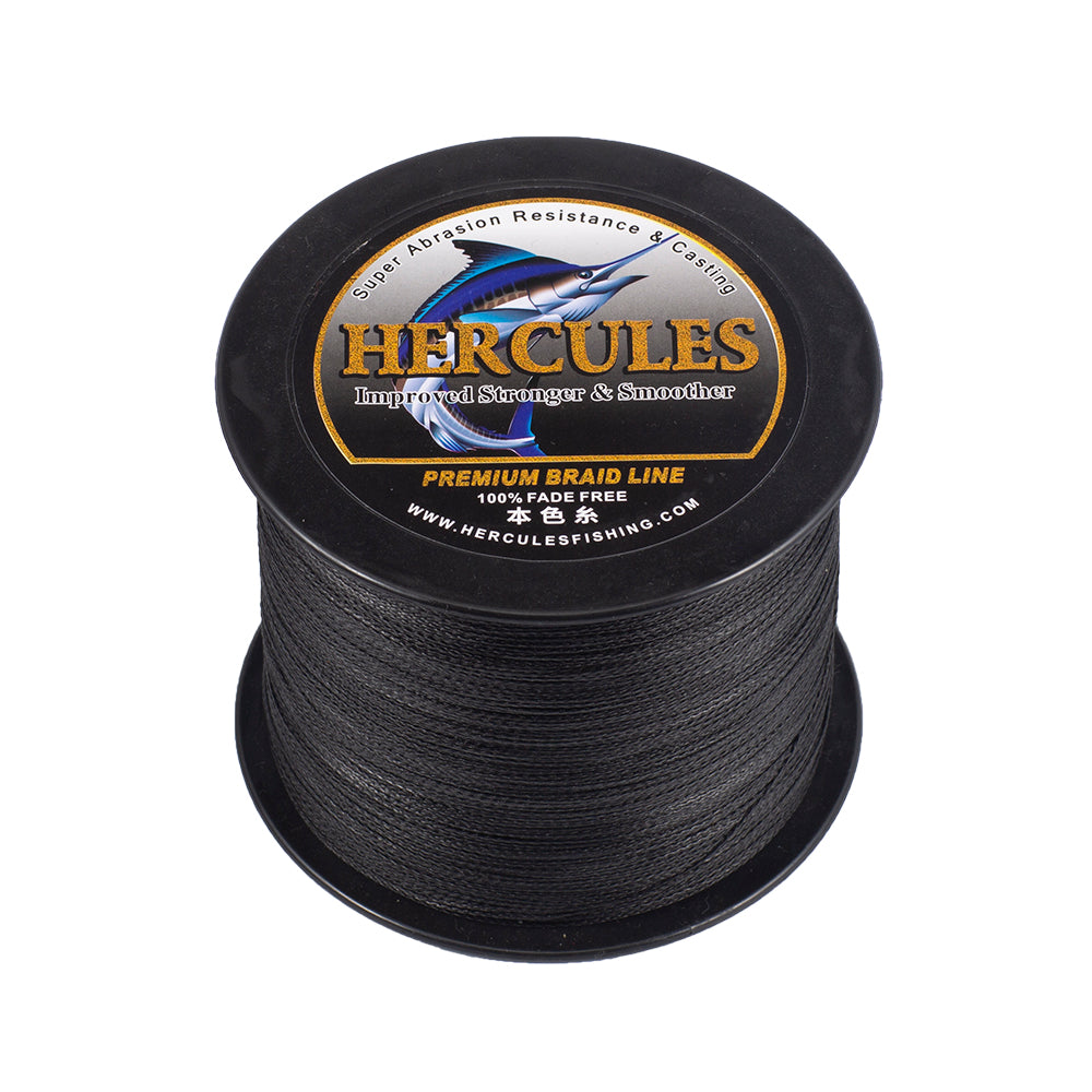 HERCULES Black fade free fishing line 4 Strands 6LB-100LB PE Braided Fishing Line